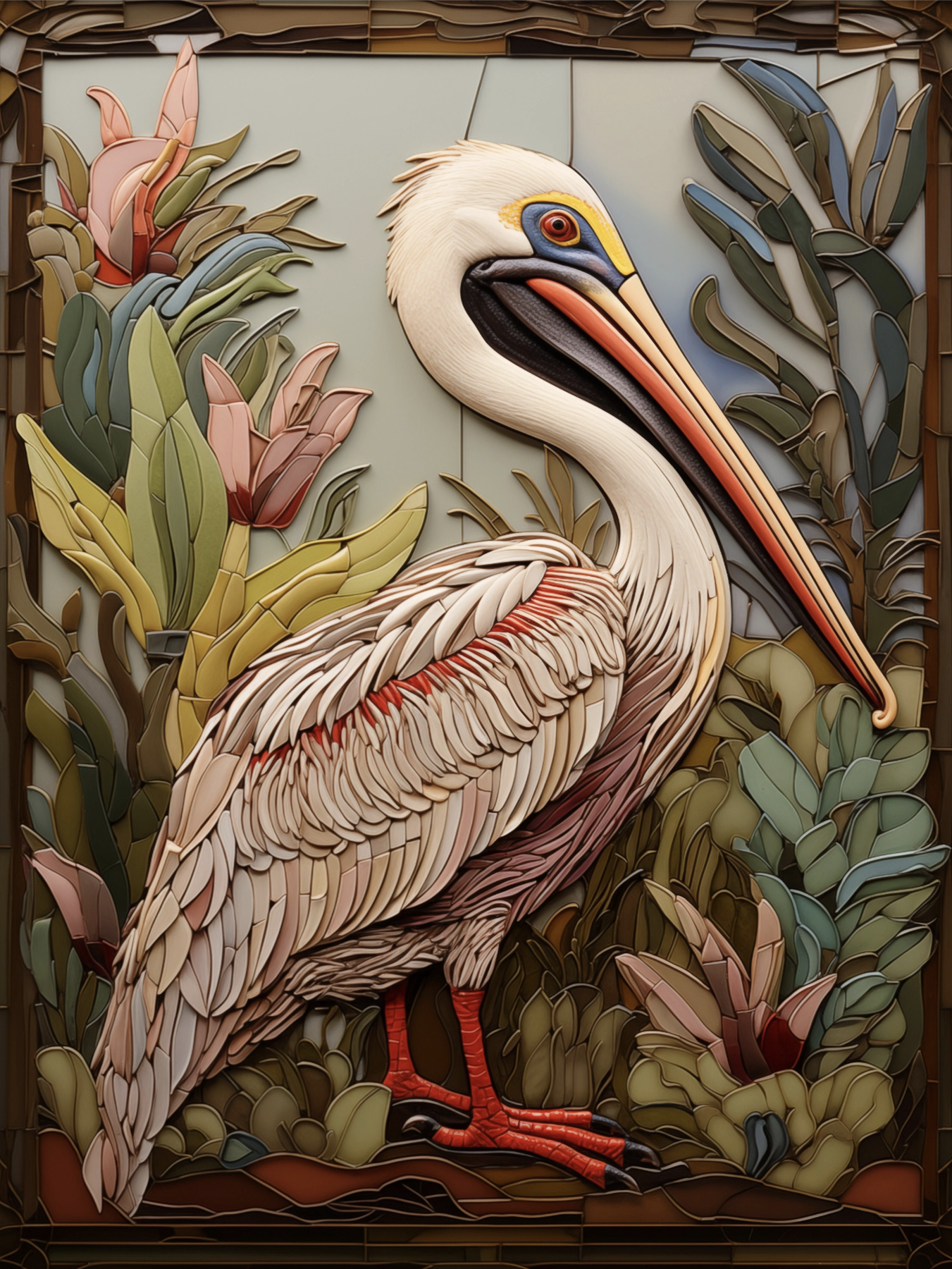Birds Ceramic Tile Set.