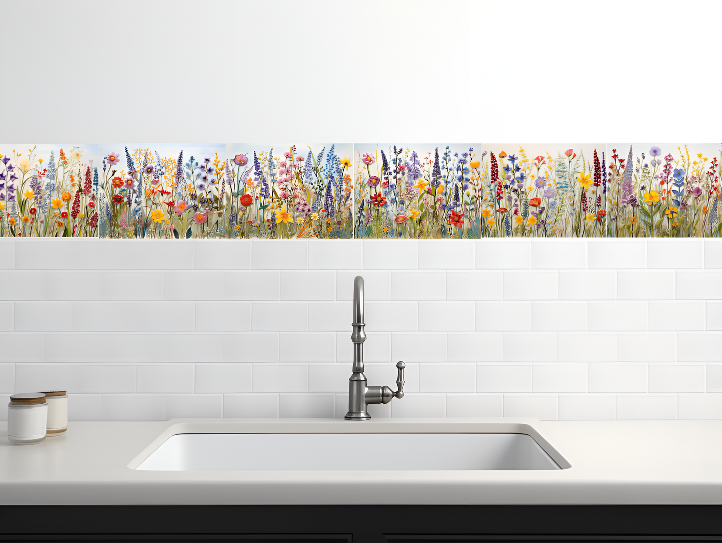 Wildflowers Ceramic Tiles.