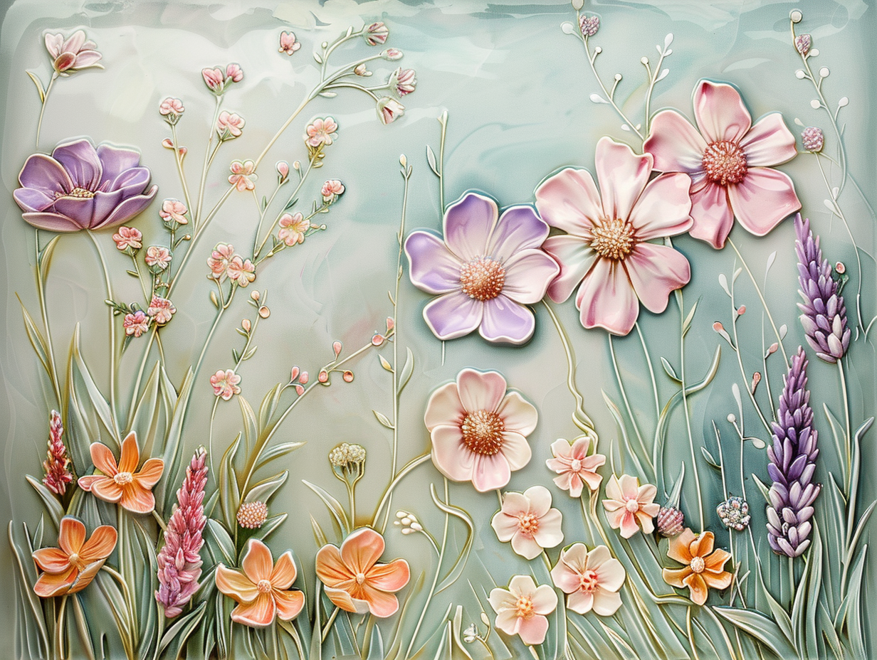 Floral Tile, Flowers Ceramic Tiles.