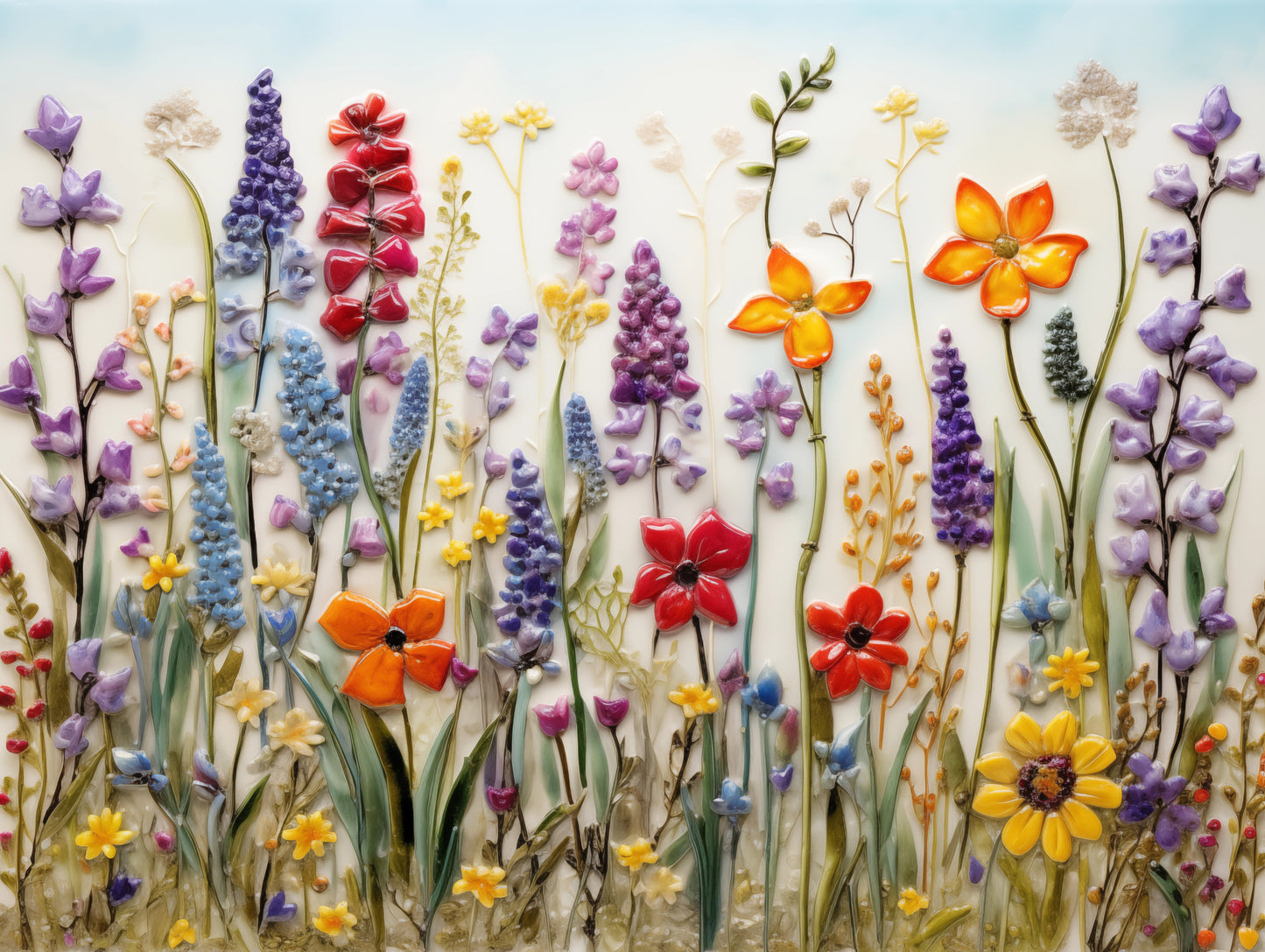 Wildflowers Ceramic Tiles.