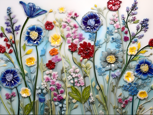 Summer Flowers Tiles.