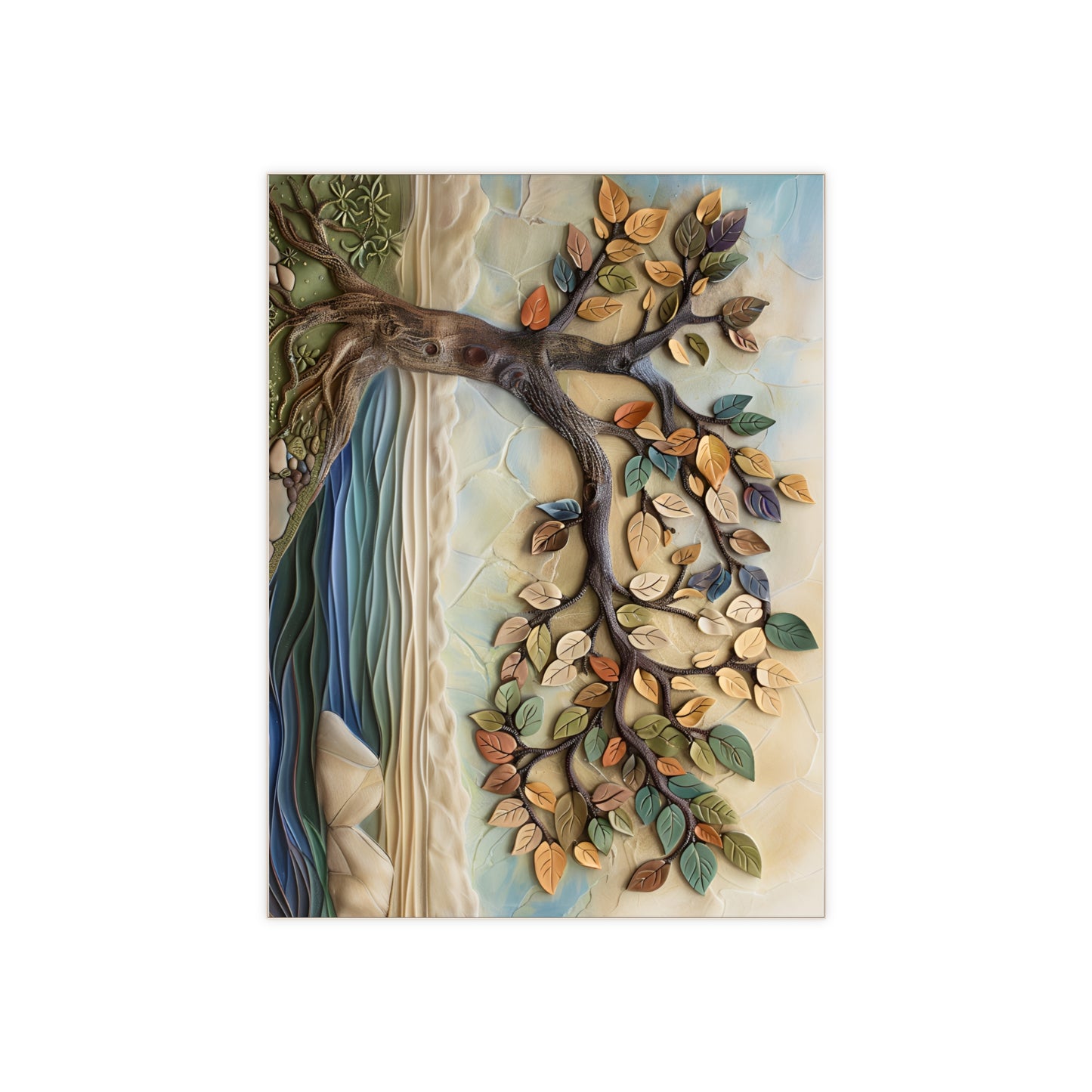 Tree by the Coast Ceramic Tile or Mural.