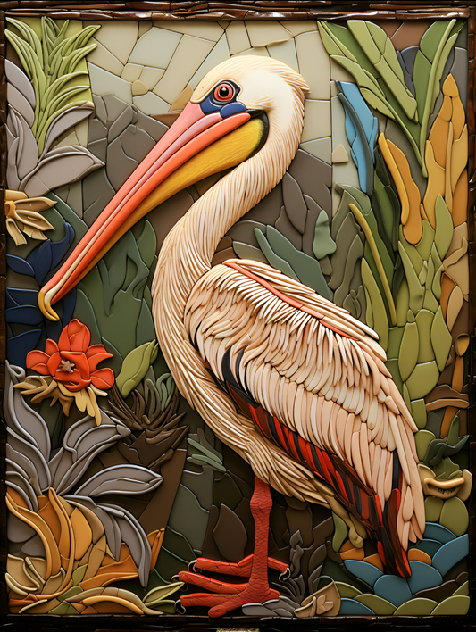 Pelican Ceramic Tile Mosaic.