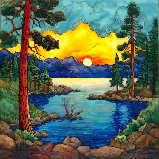 Lake Tahoe Ceramic Tile Mural