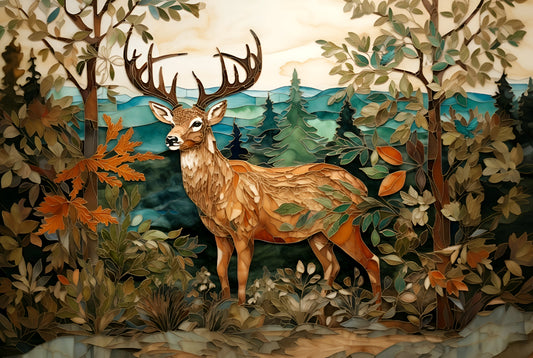 Deer Ceramic Mosaic.